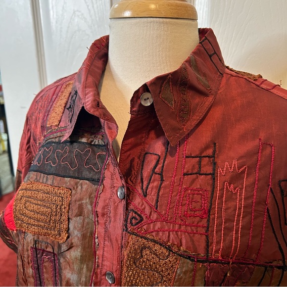 CHICO’S MADRE BLOUSE/JACKET NWT - Picture 4 of 14